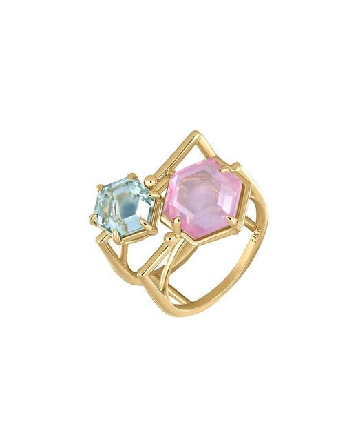 Bony Levy White 14K Color 14K 5.94 Ct. Tw. 2 Amethyst Ring