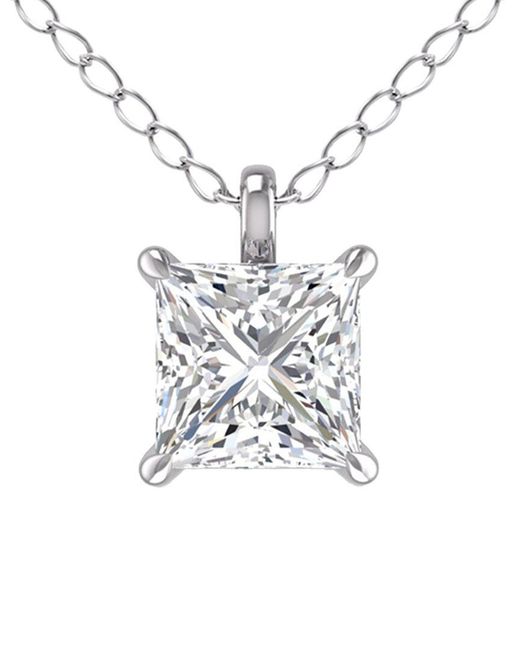 Lab Grown Diamonds White 14k 0.25 Ct. Tw. Lab Grown Diamond Necklace