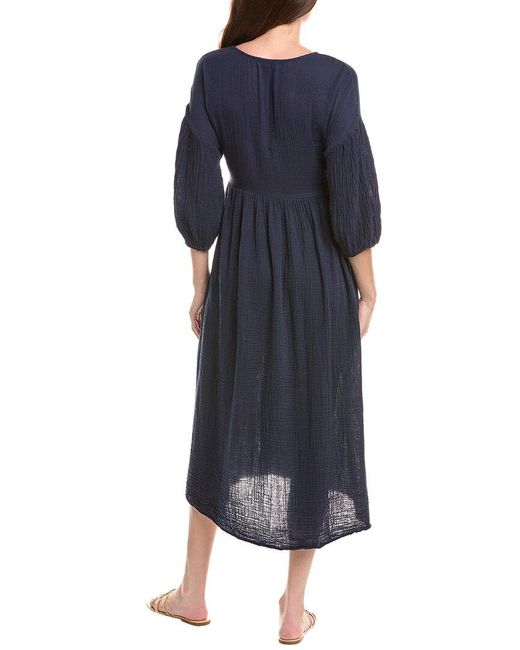 Michael Stars Blue Giedre Midi Dress