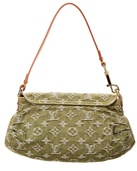 Louis Vuitton Vintage Green Denim Bag – Votre Luxe