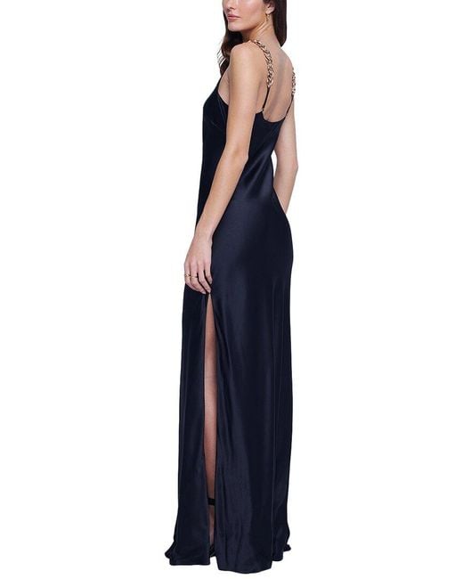 L'Agence Blue Jet Silk Gown