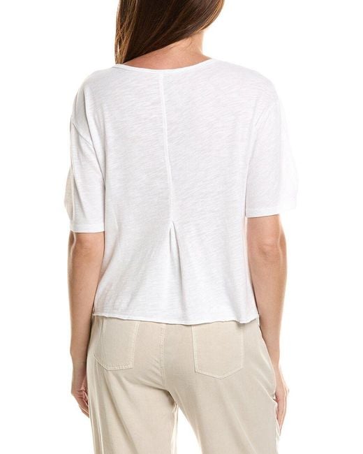 XCVI White Esti Linen T-Shirt