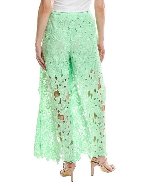 HL Affair Green Floral Lace Pant