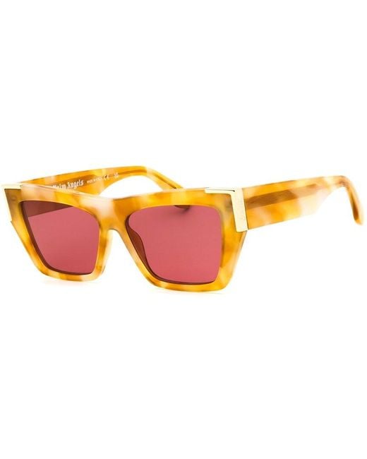 Palm Angels Orange Hollywood1925 55Mm Sunglasses