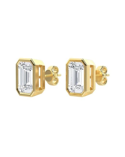 Diana M Metallic Diana M. Fine Jewelry 14k 1.03 Ct. Tw. Lab Grown Diamond Studs