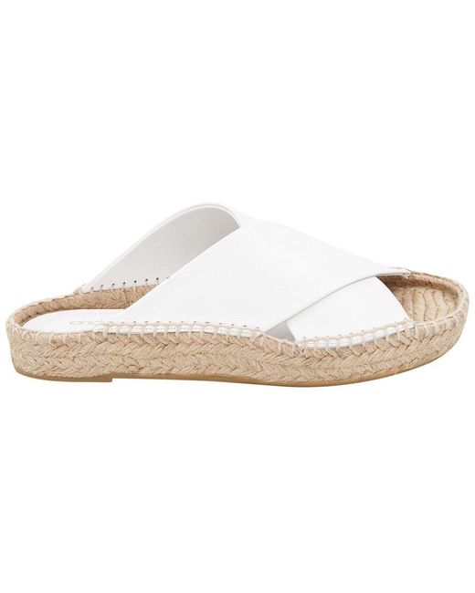 Andre Assous White Estelle Leather Sandal