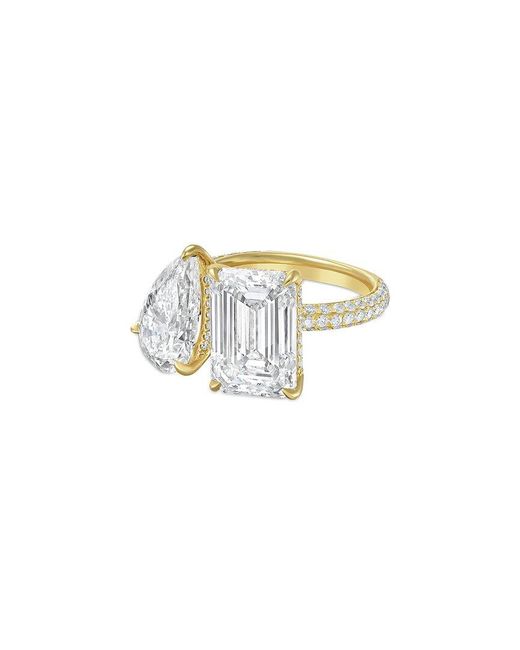 Diana M White Diana M. 14K.00 Ct. Tw. Lab-Grown Diamond Two-Stone Ring