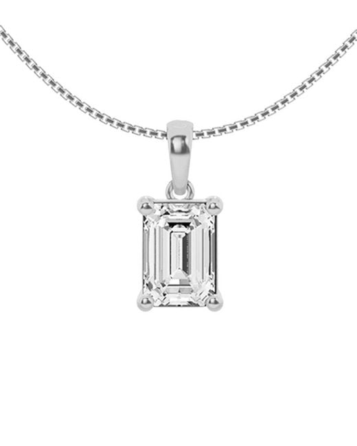 Lab Grown Diamonds White 14K 2.00 Ct. Tw. Lab Grown Diamond Solitaire Pendant Necklace