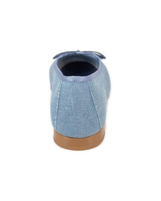 Menina Step Blue Monique Leather Flat