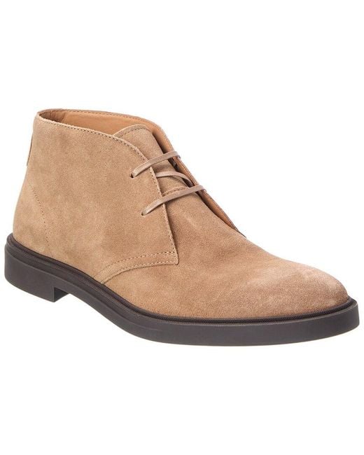 Boss Brown Calev Suede Boot for men