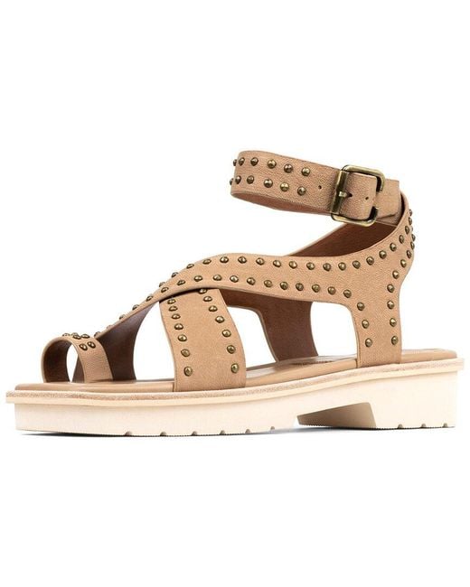 Donald J Pliner Metallic Thalita Leather Sandal