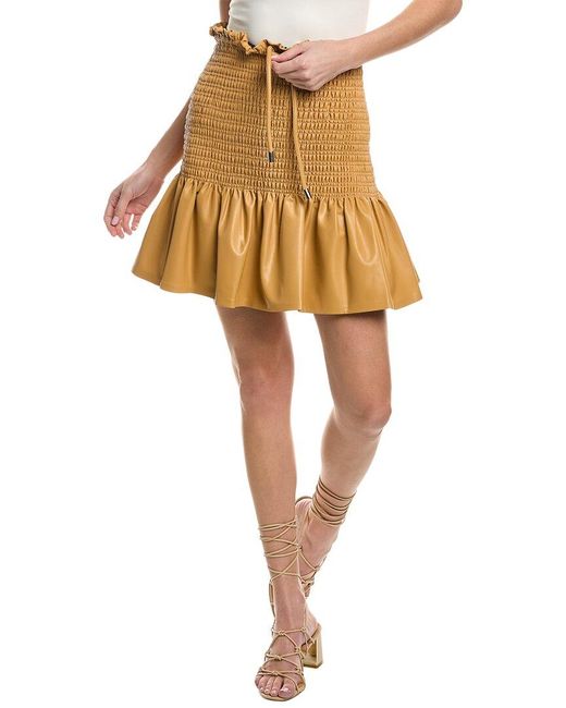A.L.C. Yellow Jenny Mini Skirt