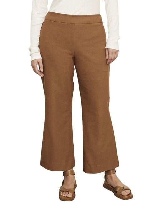 Vince Brown Kick Flare Crop Pant