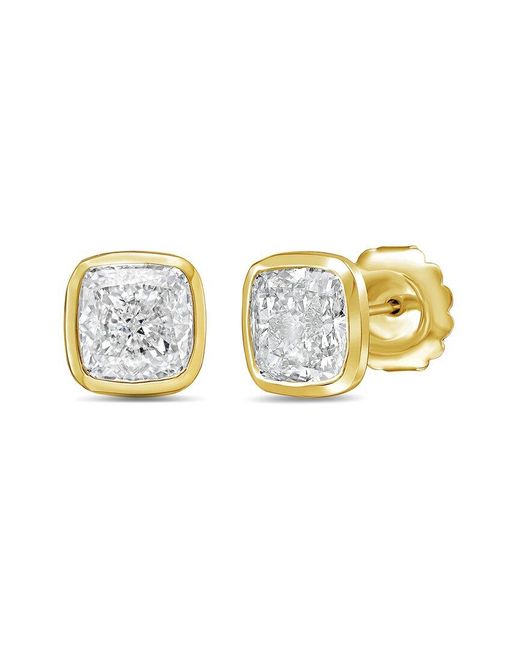 Diana M White Diana M. 14K 7.00 Ct. Tw. Lab-Grown Diamond Stud Earrings