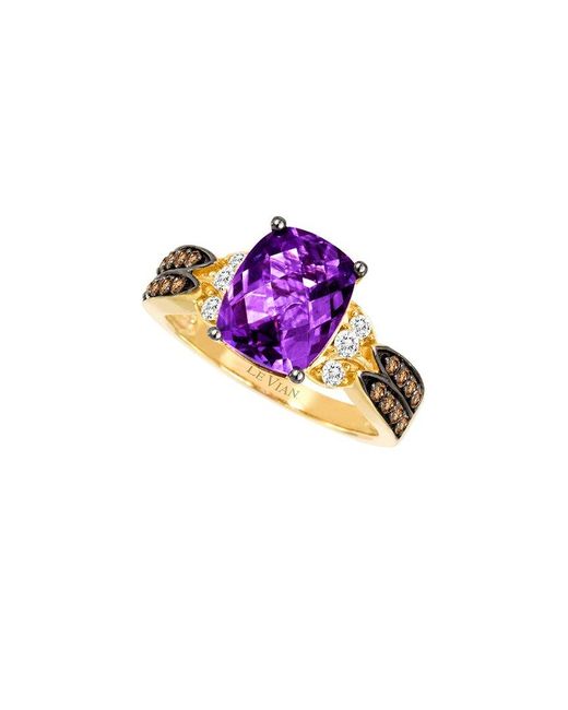 Le Vian Purple 14K 2.98 Ct. Tw. Diamond & Amethyst Ring
