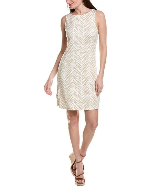 Tommy Bahama White Darcy Seaside Sketch Sheath Dress