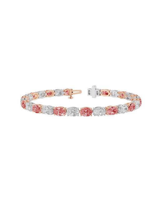 Lab Grown Diamonds White 14K 13.00 Ct. Tw. Lab-Grown Diamond Fashion Bracelet