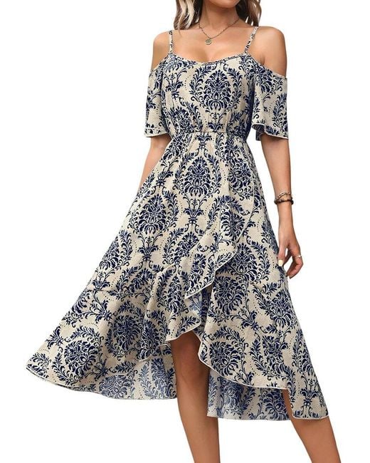 CAMILA BLANCO Blue Mini Dress