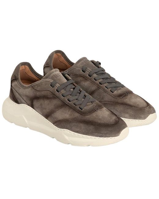 GREATS Brown Manhattan Suede Sneaker for men