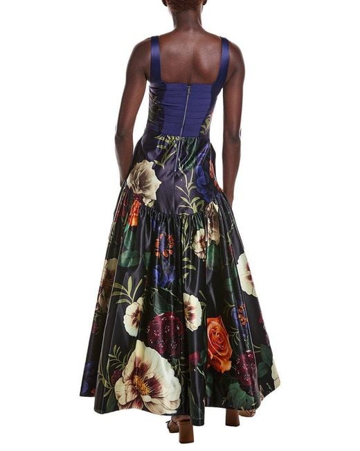 Alice + Olivia Blue Maxine Gown