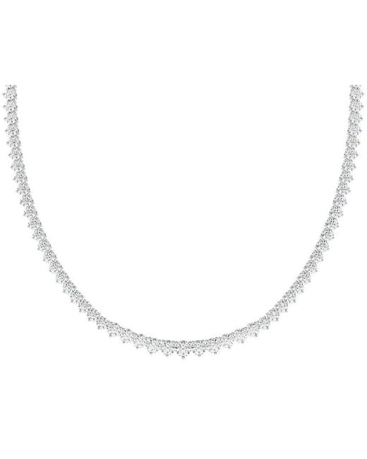 Lab Grown Diamonds White 14K 10.00 Ct. Tw. Lab-Grown Diamond Necklace