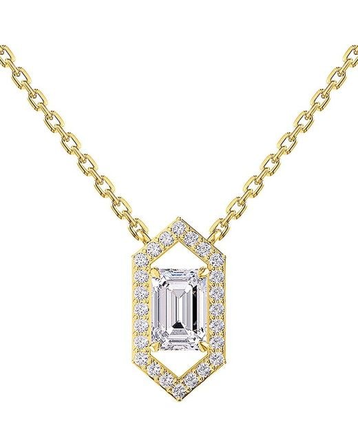 Lab Grown Diamonds Metallic 14K 1.71 Ct. Tw. Lab-Grown Diamond Pendant Necklace