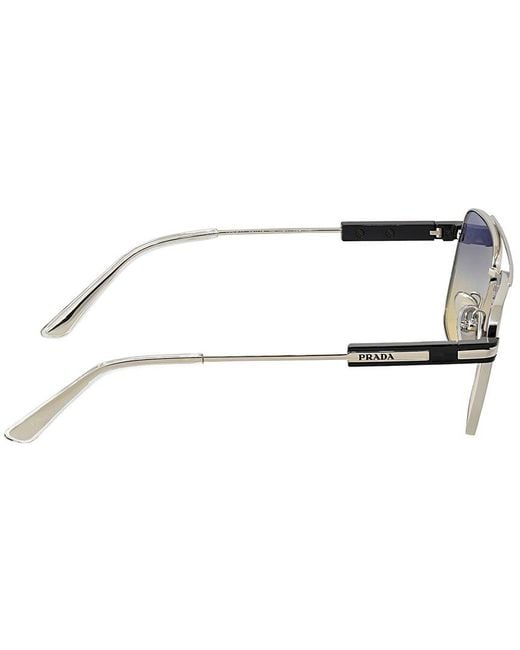 Prada Blue 56Mm Sunglasses for men