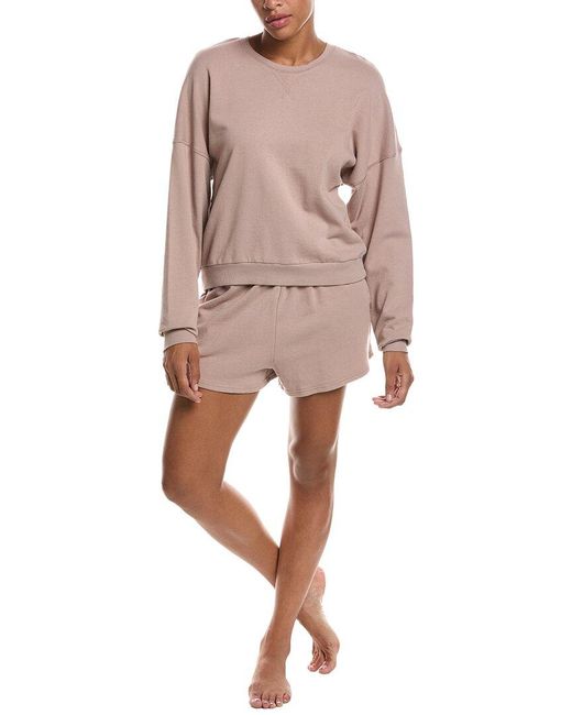 Honeydew Intimates Pink 2Pc Weekend Club Shortie Set
