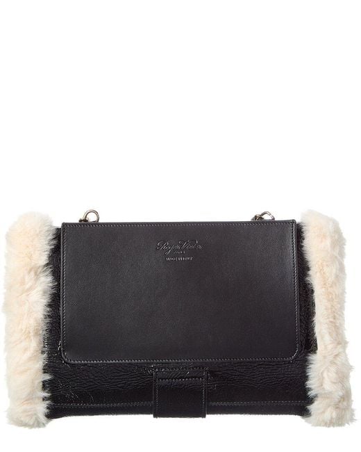 Roger Vivier Black Patent Muff