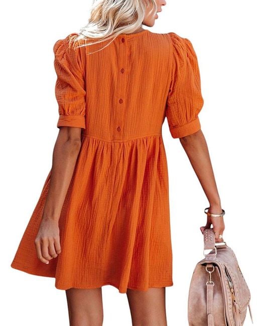 Nino Balcutti Orange Mini Dress