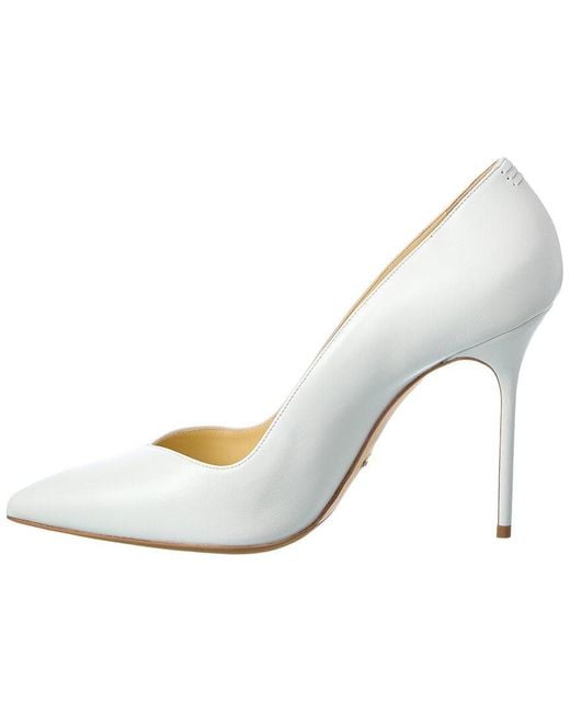 Sarah Flint White Leather Pump
