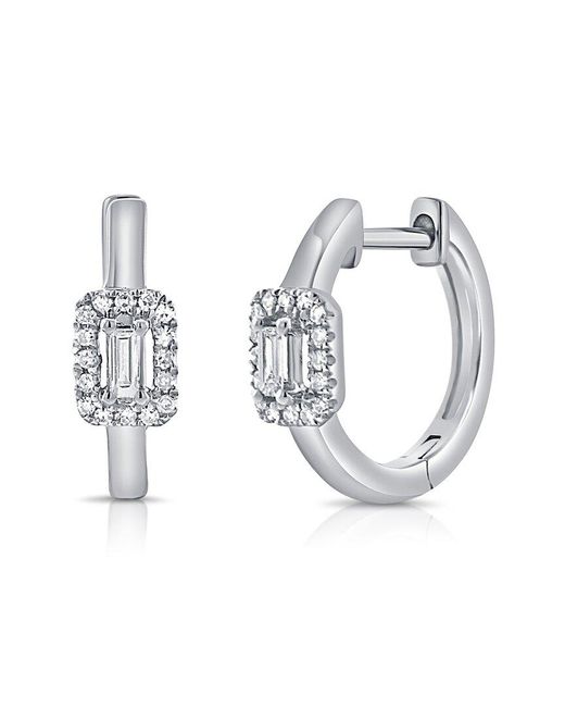 Sabrina Designs Metallic 14k 0.16 Ct. Tw. Diamond Huggie Earrings