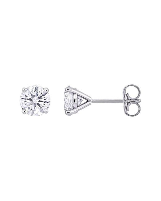 Lab Grown Diamonds Metallic Created Forever 14K 2.00 Ct. Tw. Lab-Grown Diamond Stud Earrings