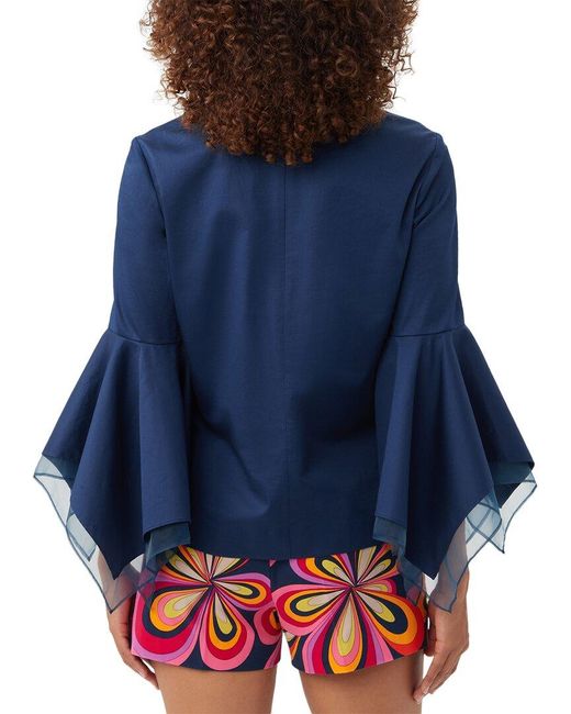 Trina Turk Blue Fontainebleau Top