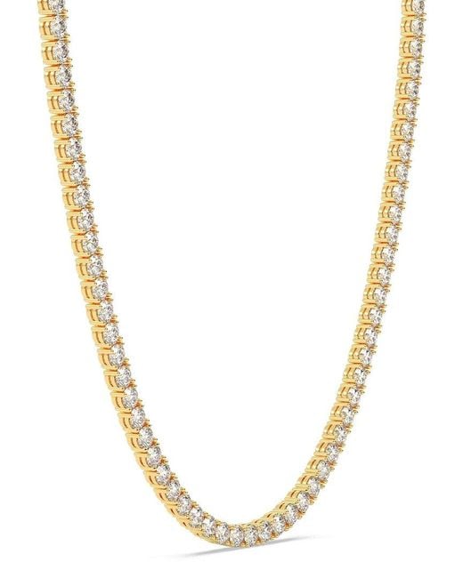 Lab Grown Diamonds Metallic 14k 7.00 Ct. Tw. Lab-grown Diamond Necklace