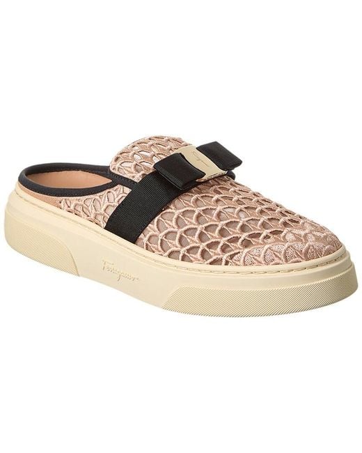 Ferragamo Natural Ferragamo Cassina Slip-on Sneaker