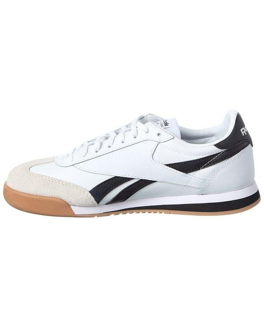 Reebok White Campio Xt Leather & Suede Sneaker