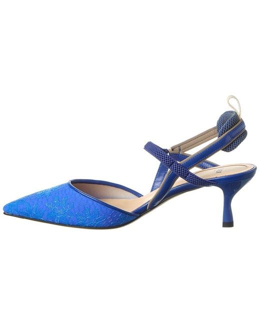 Fendi Blue Colibri Sandal
