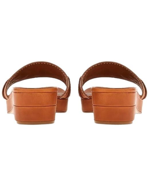 Ferragamo Brown Gancini Leather Mule