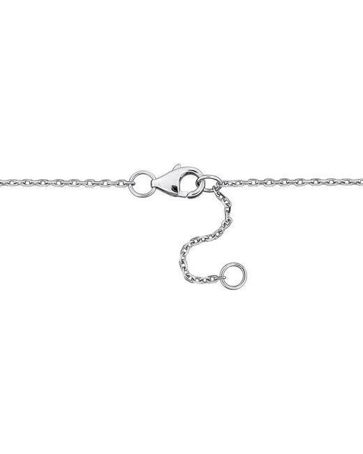 Rina Limor Metallic 14K 0.18 Ct. Tw. Diamond Station Necklace