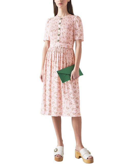 L.K.Bennett Pink Claira Dress