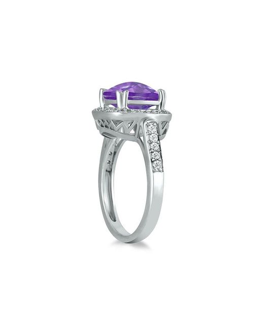 Gem Spark Pink 14K 3.74 Ct. Tw. Diamond & Amethyst Ring