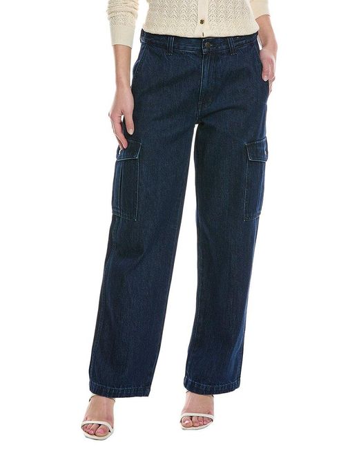 Madewell Blue Low-slung Martindale Wash Cargo Jean