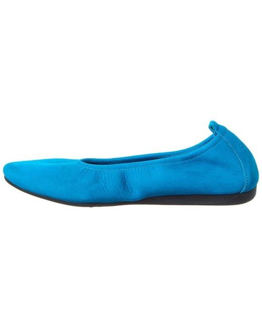 Arche Blue Laius Leather Flat