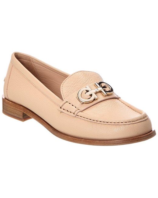 Ferragamo Pink Ofelia Leather Loafer