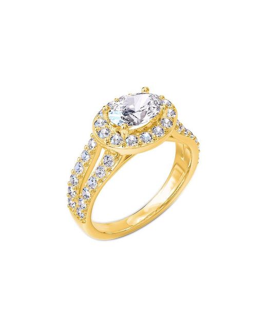Lab Grown Diamonds Metallic 18K Over 1.96 Ct. Tw. Lab-Grown Diamond Halo Ring