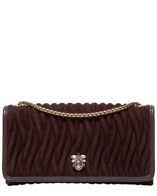 Dune Brown Strong Suede Clutch