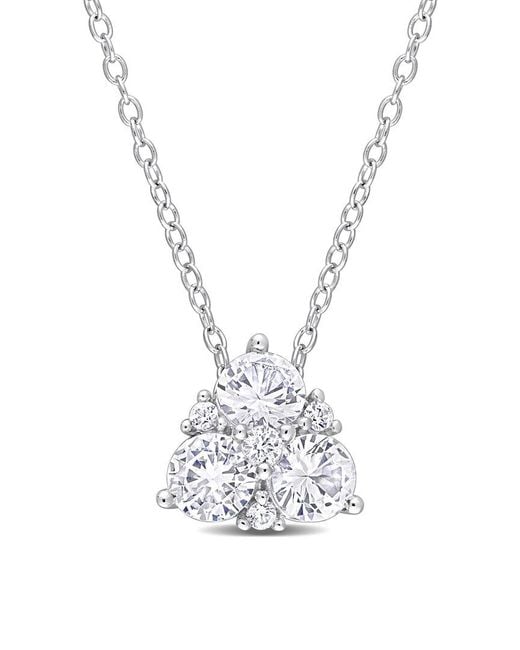 Rina Limor White 1.49 Ct. Tw. Lab-Grown Sapphire Pendant