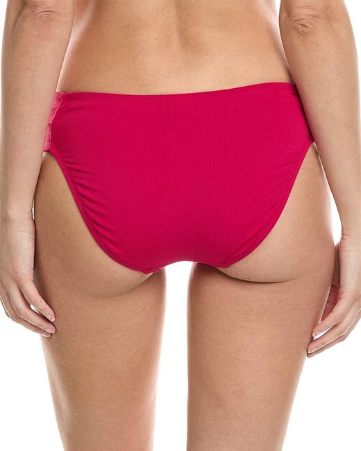Robin Piccone Red Ava Twist Bikini Bottom