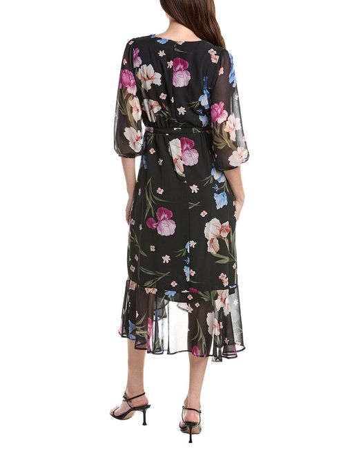 Sam Edelman Black Faux Wrap Maxi Dress